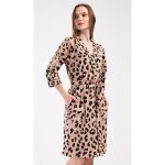Vienetta dámský župan krátký Leopard hnědá – Sleviste.cz