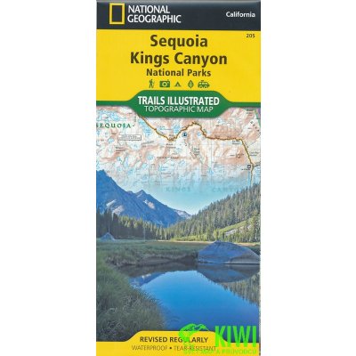 Sequoia Kings Canyon turistická mapa – Zboží Mobilmania