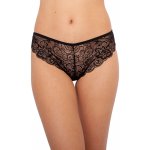 Gina tanga boková úzký bok bokové s krajkou jednobarevné La Femme 2 15007P černá – Zboží Dáma