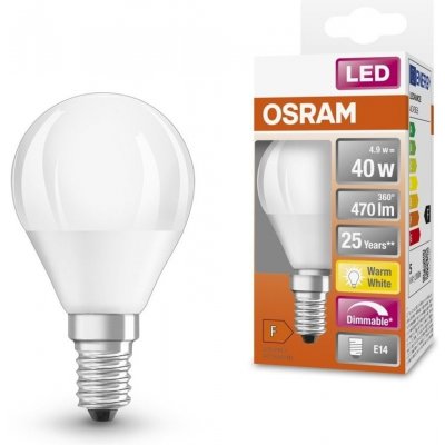 Osram 4058075430938 Stmívatelná LED žárovka E14 4,9 W SUPERSTAR CLASSIC P, teplá bíla – Hledejceny.cz