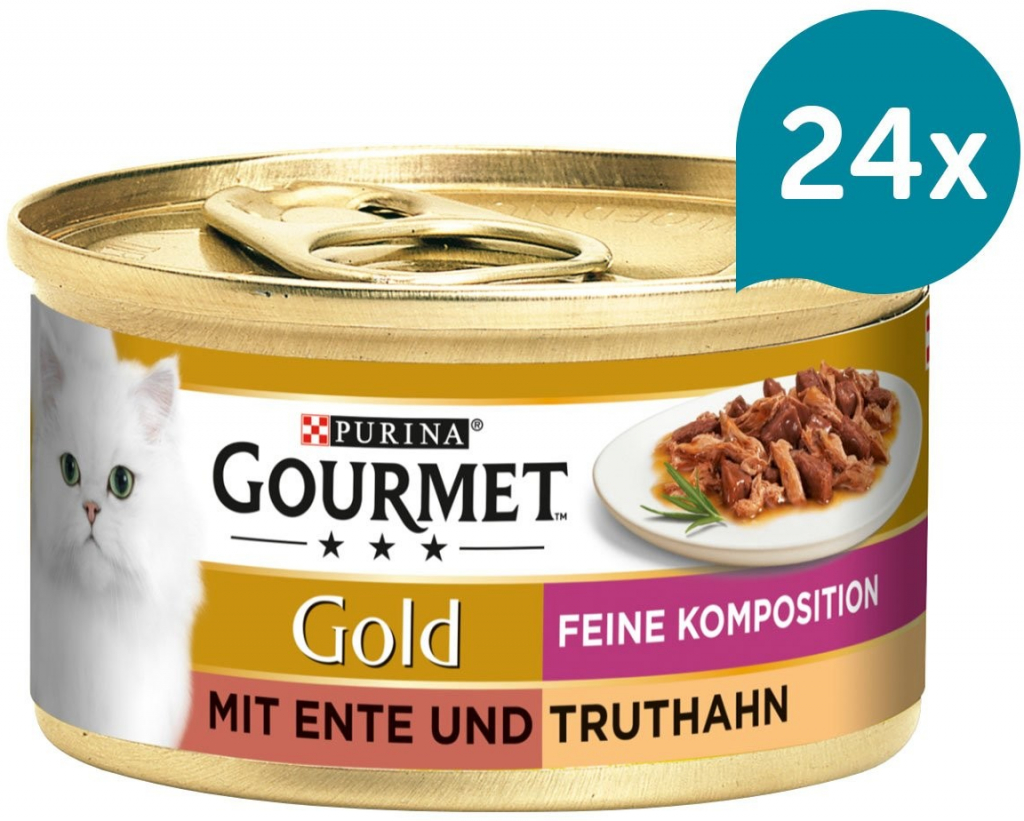 Gourmet Gold Feine Komposition kachna a krocaní maso 24 x 85 g