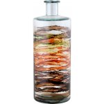 Váza MYSTERY, pr.15x40cm|5L, čirá/hnědá-pruhy|Vidrios San Miguel|Recycled Glass – Hledejceny.cz