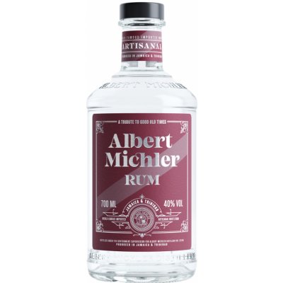 Albert Michler Artisanal White Rum 40% 0,7 l (holá láhev)