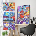 Norimpex diamantový obrázek mandala 7D Motýlci 30x30cm – Hledejceny.cz
