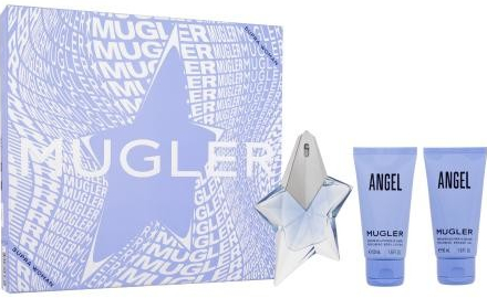 Mugler Angel parfémovaná voda plnitelná 25 ml + parfémovaný sprchový gel 50 ml + parfémované tělové mléko 50 ml