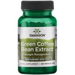 Swanson Green Coffee Bean Extract 60 vegetariánská kapsle 200 mg