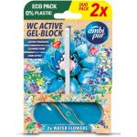 AMBI PUR WC Active gel blok 2 x 45 g vodní květy – Zboží Mobilmania