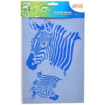Šablona Zebra 2 20 x 30 cm plast – HobbyKompas.cz