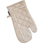 SCANquilt chňapka RUKAVICE DEKORO PATCH béžovobílá 14 x 31 cm – Sleviste.cz