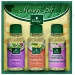 Kneipp masážní olej Mandlové květy 20 ml + masážní olej Divoká růže 20 ml + masážní olej Ylang-ylang 20 ml dárková sada – Hledejceny.cz