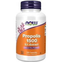 NOW Propolis 5:1 Extrakt 1500 mg 100 rostlinných kapslí