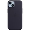 Pouzdro a kryt na mobilní telefon Apple Apple Leather Case s MagSafe pro iPhone 14 - inkoustově fialový MPP63ZM/A