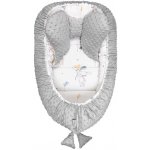 Belisima Hnízdečko s peřinkou dots šedá – Zboží Mobilmania