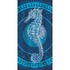 Ručník Textilomanie Plážová osuška SEAHORSE modrá 100 x 180 cm