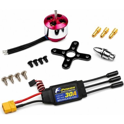 Střídavé Combo MM2212A -1100kv DW Hobby + 30A ESC unašeč konektory – Sleviste.cz