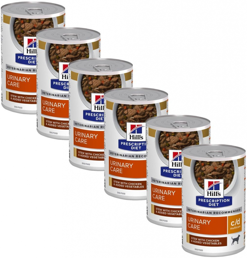 Hill’s Prescription Diet Adult Dog C/D Multicare Urinary Care Chicken 6 x 354 g