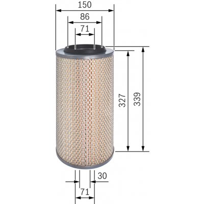 Vzduchový filtr BOSCH F 026 400 322 (F026400322) – Hledejceny.cz
