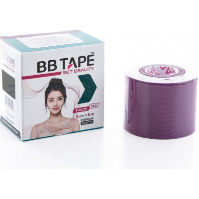 BB Tape ICE tejp na obličej z hedvábí fialová 5 m x 5 cm – Zboží Mobilmania