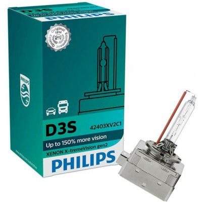 Philips PHILIPS Xenon X-tremeVision 42403XV2C1 D3S 35W plus 150procent gen2 – Hledejceny.cz