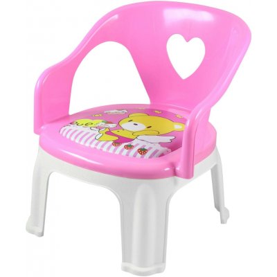 Jenifer Child-Pink2 s pískající podsedákem, plastová, 29,6 x 30 x 39 cm, světle růžová – Sleviste.cz