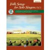 Noty a zpěvník Folk Songs for Solo Singers 1 medium low + CD zpěv + klavír