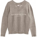 Dámský pletený svetr s podílem vlny světle hnědá – Zbozi.Blesk.cz