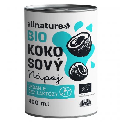 Allnature Bio Kokosové mléko 400 ml