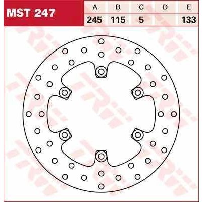 TRW MST247 brzdový kotouč, přední – Zbozi.Blesk.cz