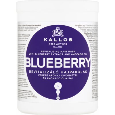 Kallos Borůvková revitalizující vlasová maska 1000 ml – Zboží Dáma