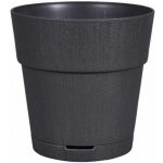 květ. d25xh25cm ETHICA GRAFIT+miska – Hledejceny.cz