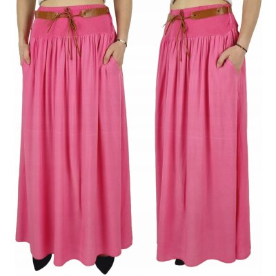 Fashionweek dlouhá sukně s kapsami ZIZI00B růžovy