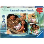 Ravensburger Disney Vaiana 3 x 49 dílků – Hledejceny.cz