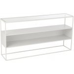 J-Line Bílý kovový toaletní stolek Geom 140 x 30 cm – Zboží Dáma