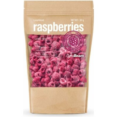 GymBeam Lyofilizované maliny 30 g – Sleviste.cz