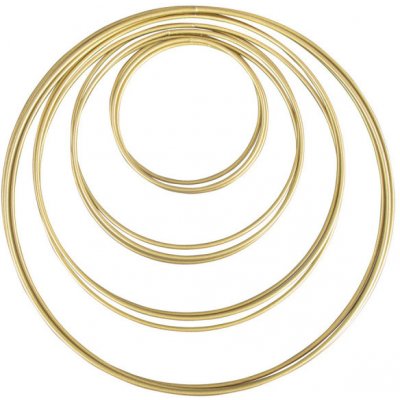 Zlatý kruh pr.30 cm pro macramé lapače snů – Hledejceny.cz