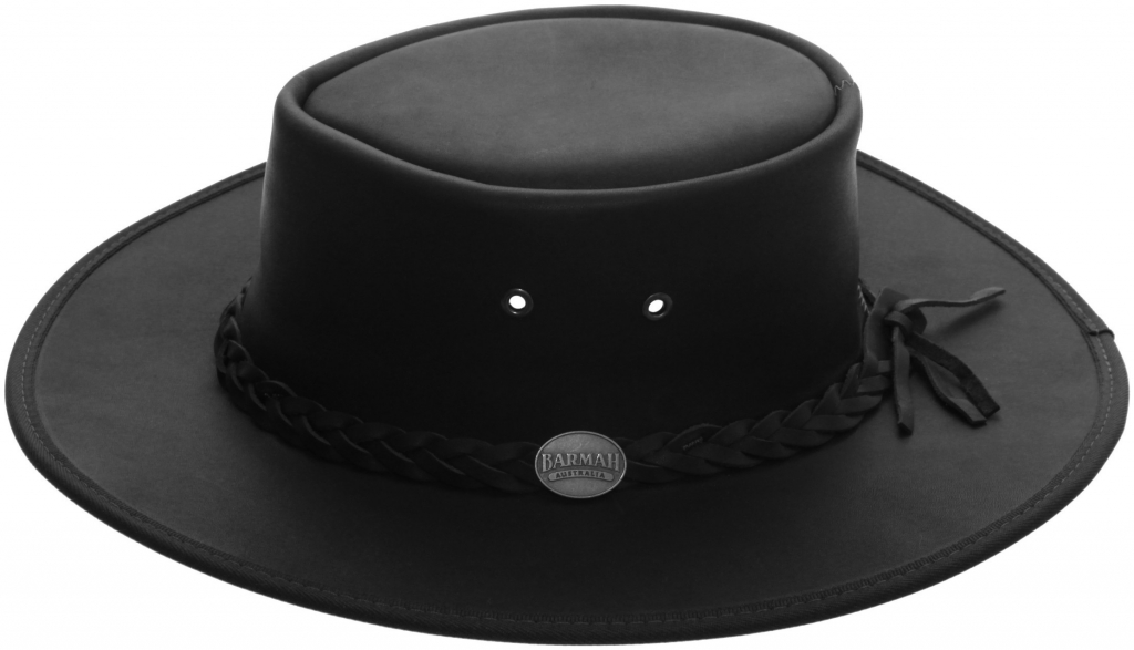 Barmah Hats Pánský kožený klobouk Australák černý od 2 200 Kč - Heureka.cz