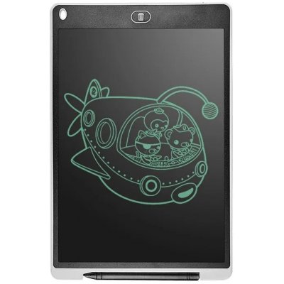 DeTech Dětská kreslící podložka Kids LCD K10, 12" bílý – Sleviste.cz