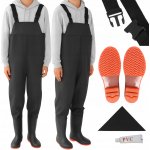 FORTRADE Vodáky Kalhoty na šle Gumáky černá – Zbozi.Blesk.cz