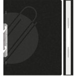 PAPIERNIK Rychlovazač A4 RZC - závěsný celý, PŘESPÁN - černý – Zboží Živě