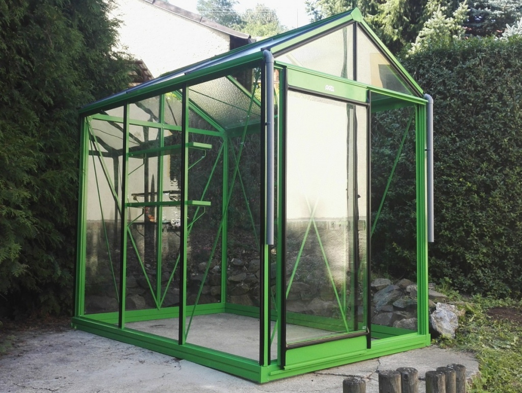 Piccolo Zahradní skleník 2,2 x 1,6 m přírodní hliník