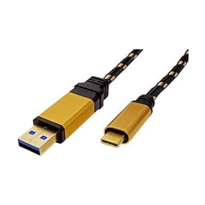 Roline 11.02.9012 USB 3.1 USB3.0 A(M) - USB C(M), 0,5m, černý – Zbozi.Blesk.cz