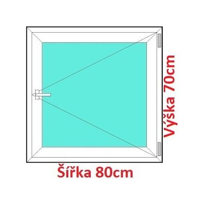 Soft Plastové okno 80x70 cm otevíravé od 3 111 Kč - Heureka.cz