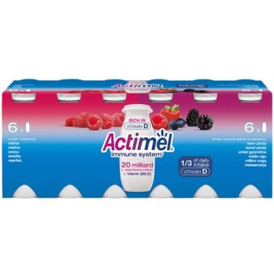 Actimel probiotický jogurtový nápoj s vitamíny malina-lesní plody 12 x 100g – Zboží Dáma Actimel probiotický jogurtový nápoj s vitamíny malina-lesní plody 12 x 100g – Zboží Dáma