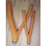 M bird rozvětvené brusné bidlo velikost S/M oranžové průměr cca 3,5 cm – Zboží Dáma