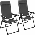 Tectake Kempingová židle Müritz nosnost 120 kg, 57 x 65 x 112 cm – Zboží Mobilmania