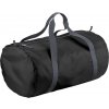 Cestovní tašky a batohy BagBase Packaway Barrel Bag PC2116 černá/grafitová 32 l