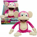 IMC TOYS Chichotající se opice růžový maskot Fufris Funny Monkey – Sleviste.cz