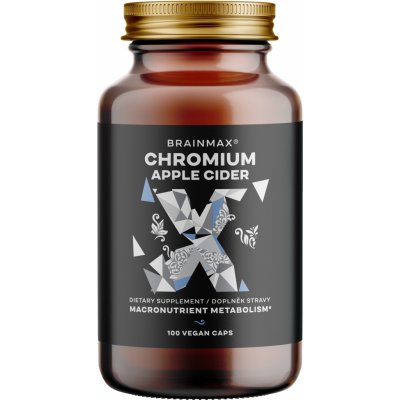 BrainMax Chromium & Apple Cider 100 rostlinných kapslí – Hledejceny.cz