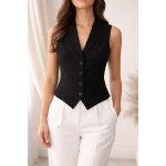 Elegant společenská vesta černá – Sleviste.cz