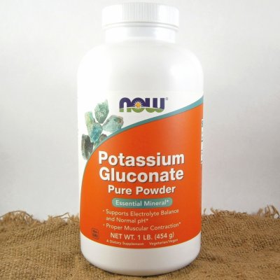 Now Foods Foods Potassium Gluconate Pure Powder 454 g – Hledejceny.cz